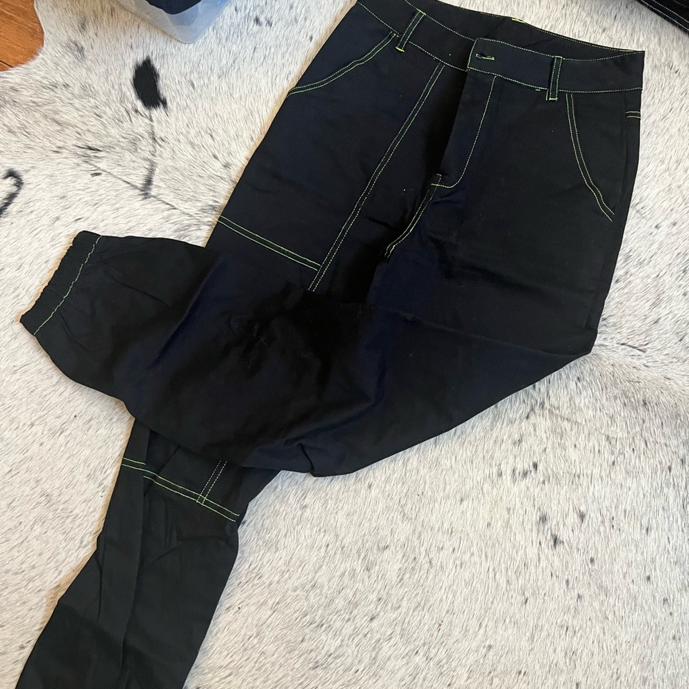 Green and Black Sorella Cargo pants